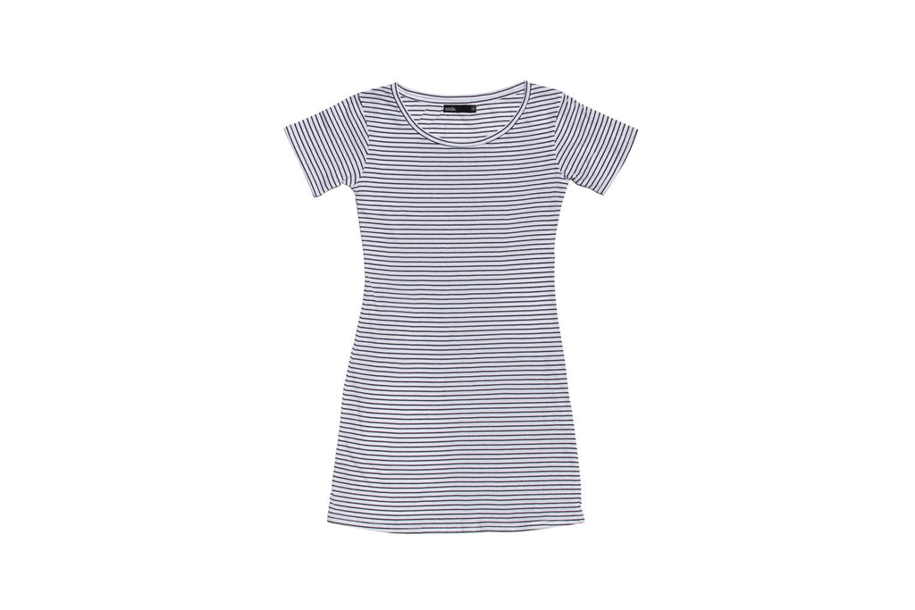 Womens T-Shirt Dress - In Stripes
