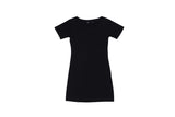 Womens T-Shirt Dress - Black